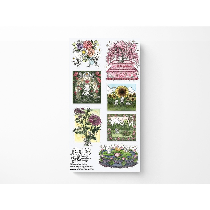 Skeleton Garden Sticker Sheet