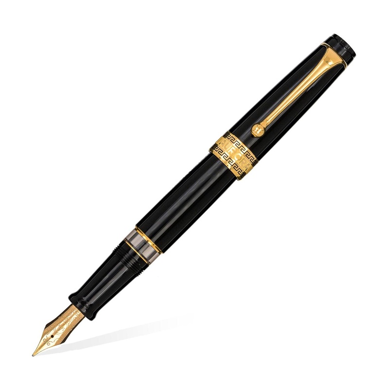 Aurora Optima Resin Fountain Pen – Black GT Extra Fine