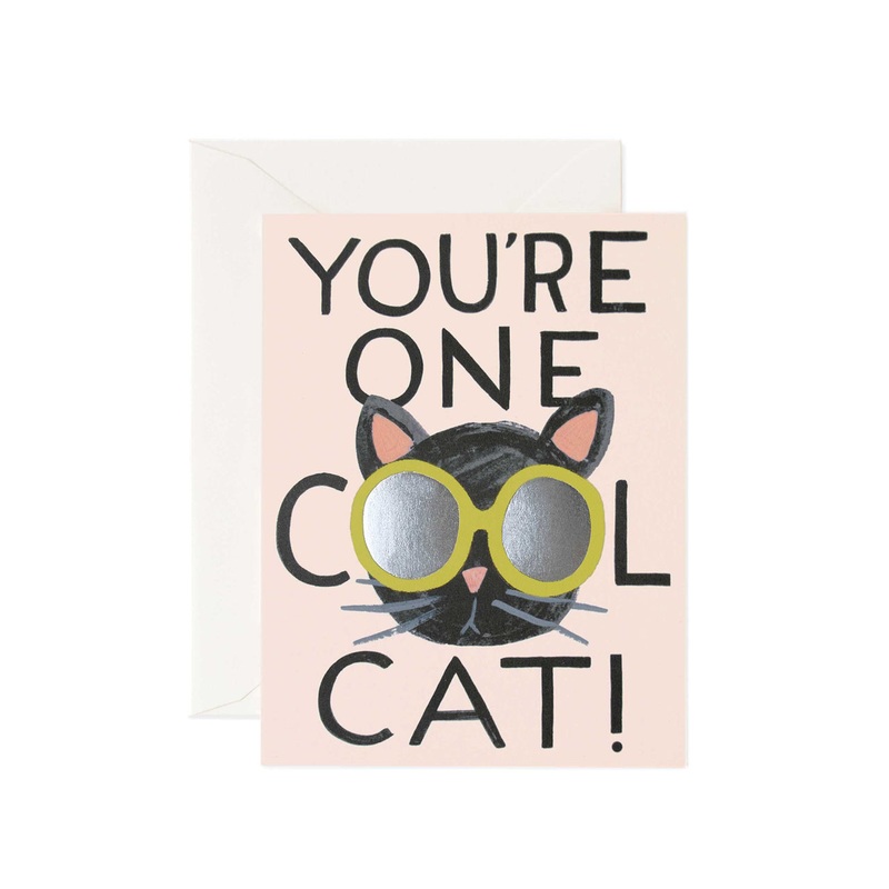 Cool Cat Greeting Card