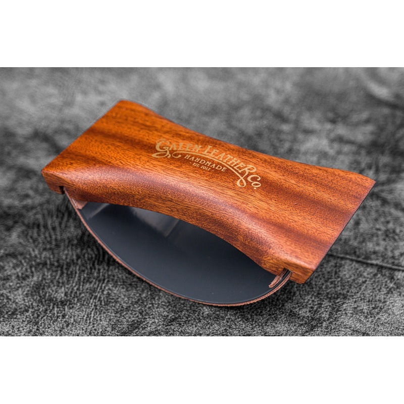 Galen Leather Wood Rocking Ink Blotter – Mahogany