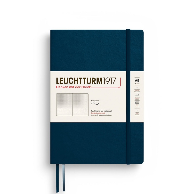 Leuchtturm1917 Notebook Softcover Medium (A5) – Deep Sea Dotted
