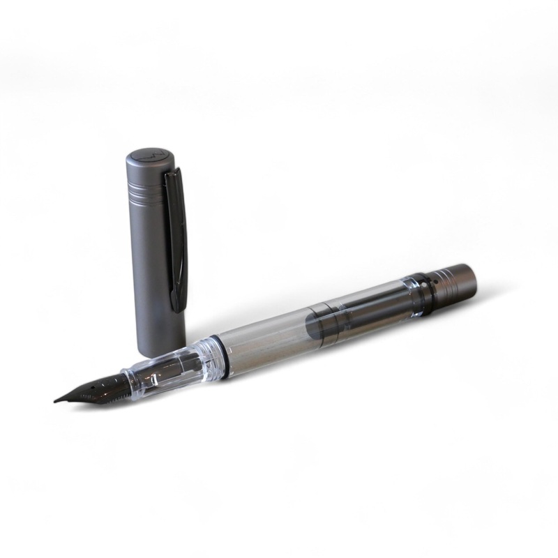Monteverde MP1 Lock-it Piston Fountain Pen, Coal Grey – M (Medium)
