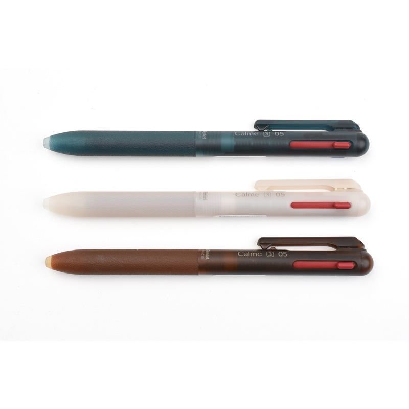 Pentel Calme 3 Colors Ballpoint Pen – Relaxed Frost Series – 0.5mm – Limited Edition Sea Blue
