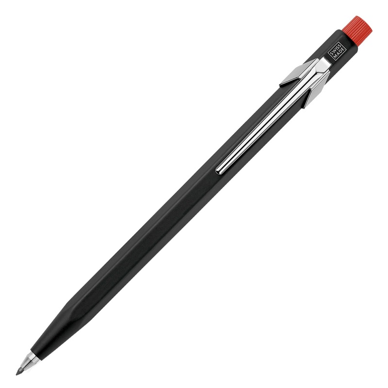 Caran d’Ache Fixpencil 2mm Mechanical Pencil – Matt Black & Red