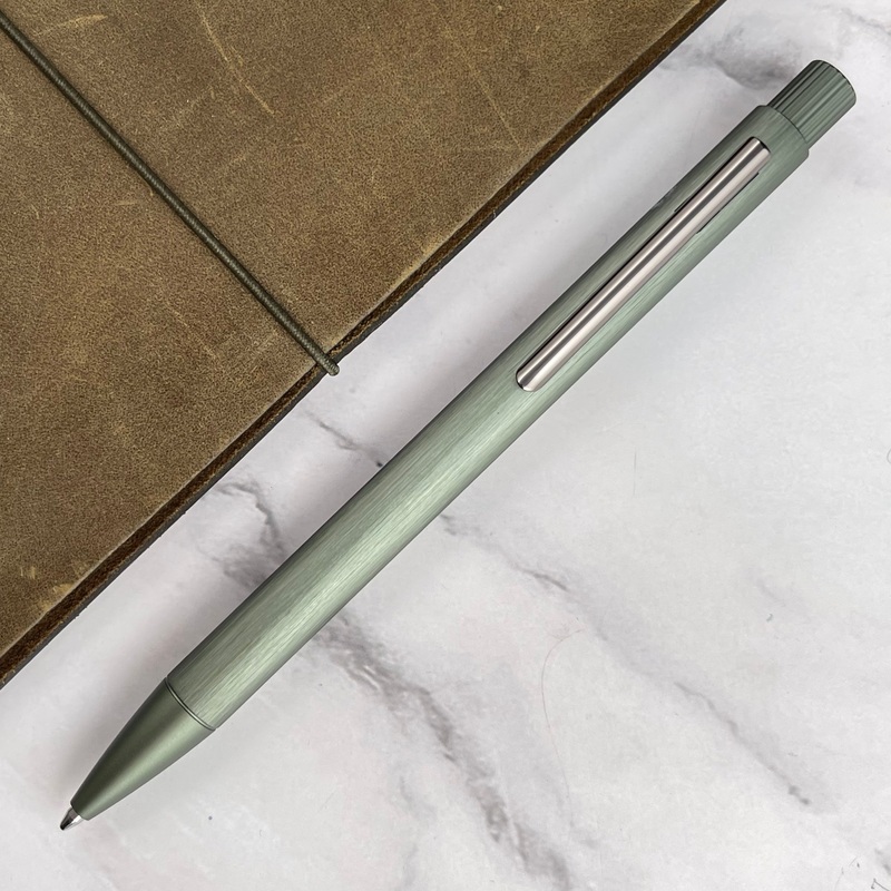 Faber-Castell Neo Slim Ballpoint Pen – Olive Green Aluminum