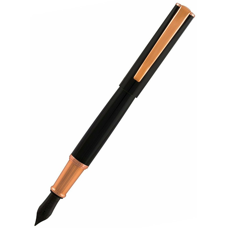 Monteverde Impressa Fountain – Black Rose Gold F