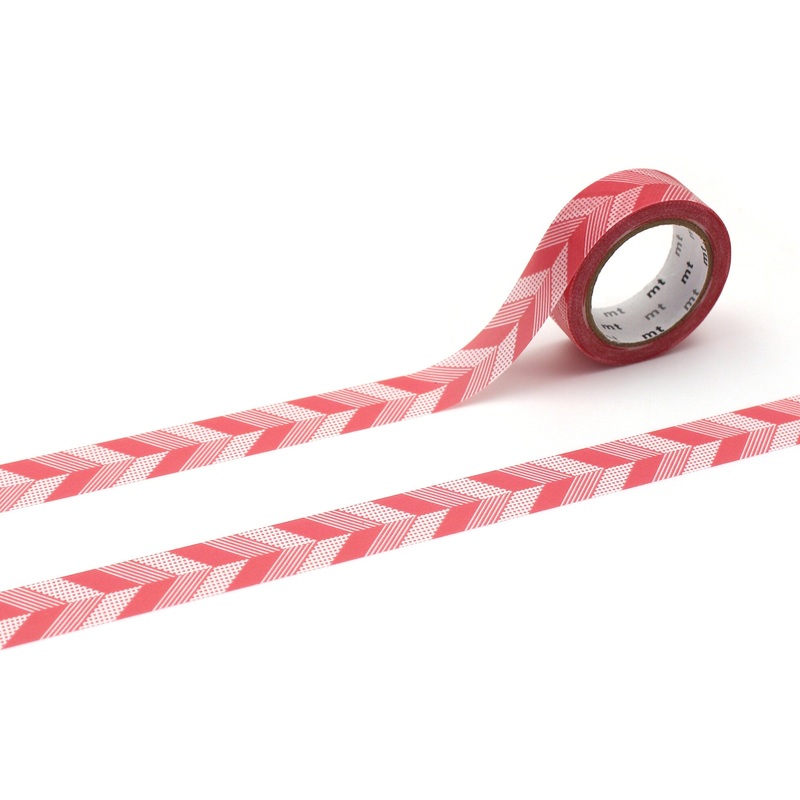 MT Washi Tape – Multistripe Pink