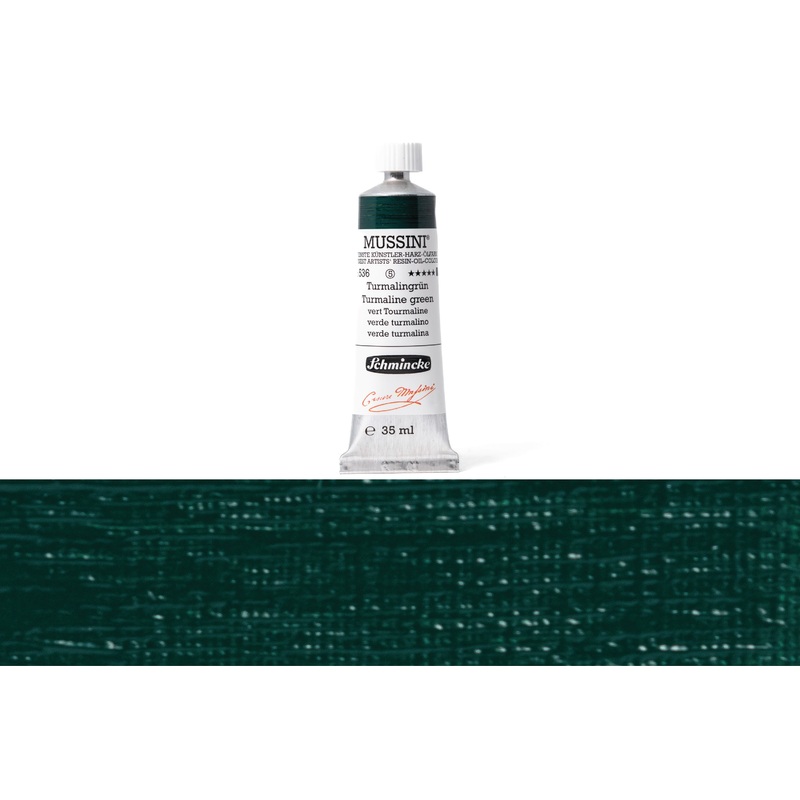 Mussini Oil Colors, 35 mL, #536 Turmaline Green