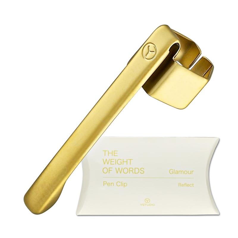 ystudio Glamour Reflect Pen Clip – Gold