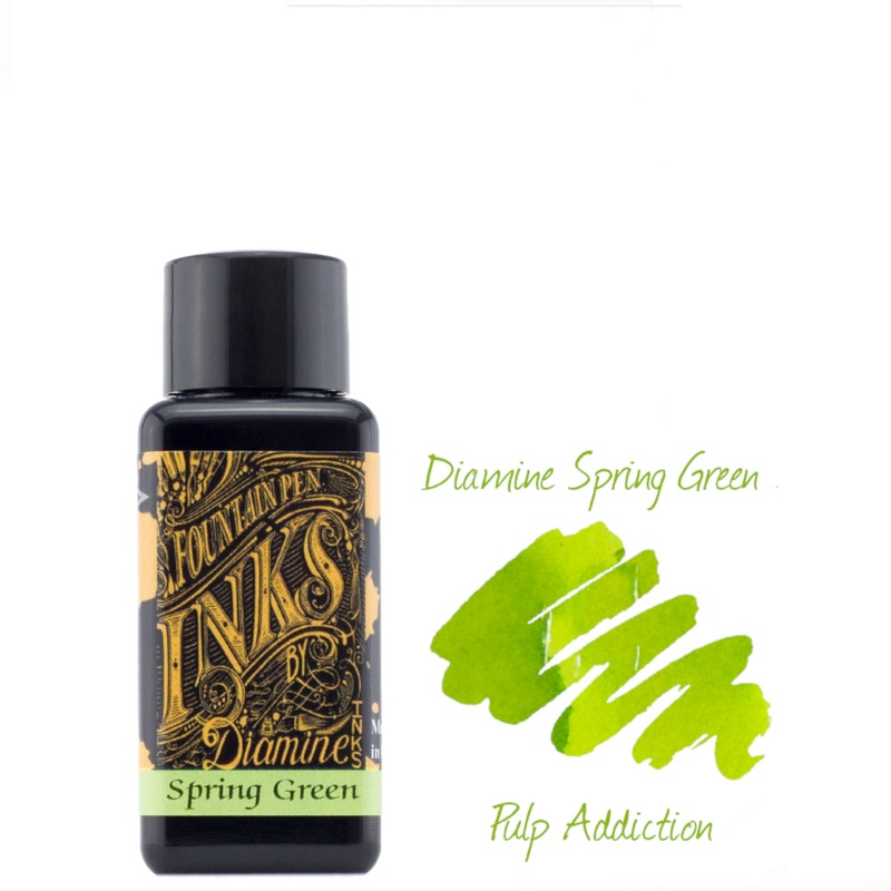 Diamine Fountain Pen Ink – Spring Green 30ml Bottle