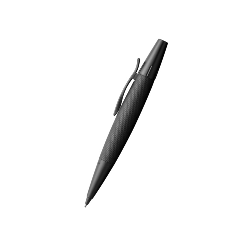 Faber-Castell E-Motion Twist Pencil Pure Black Anodized Aluminum