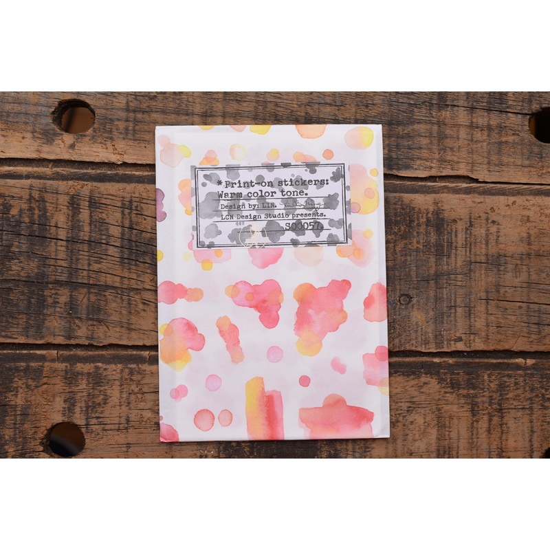 LCN Print On Stickers – Warm Color Tone
