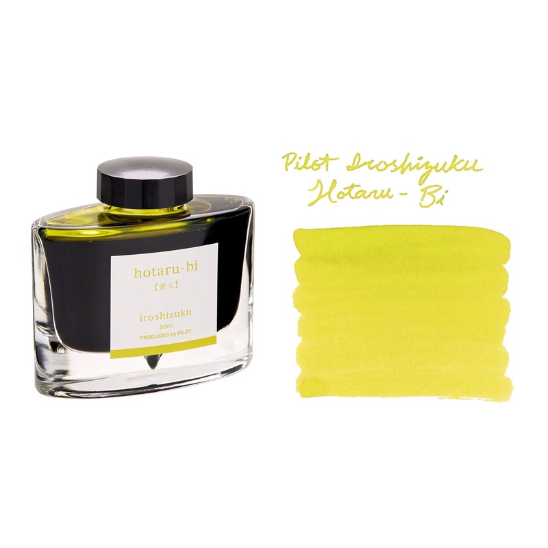 Pilot Iroshizuku Ink Bottle, Hotaru-bi (Yellow Green) – 50ml