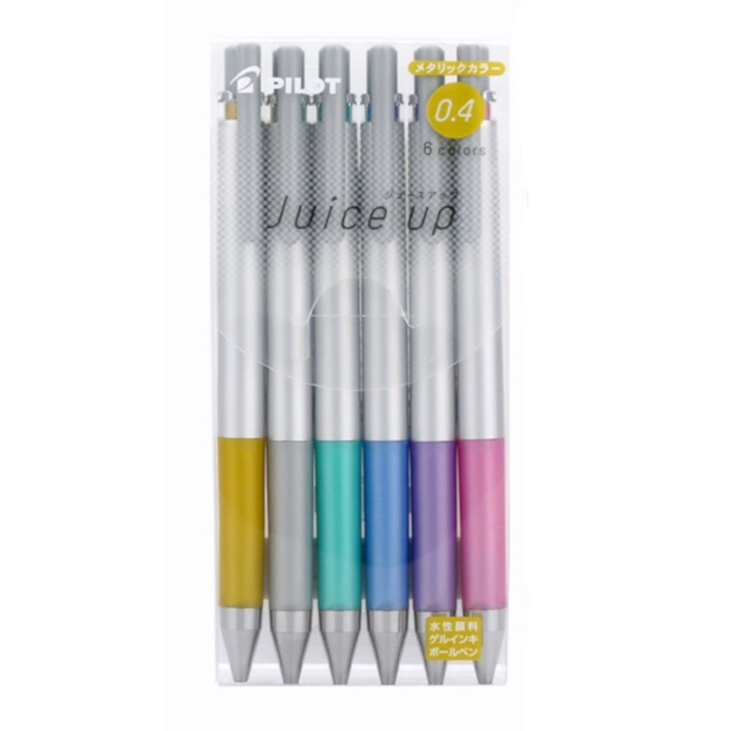 Pilot Juice Up Gel Pen – Metallic 0.4mm 6pc Set