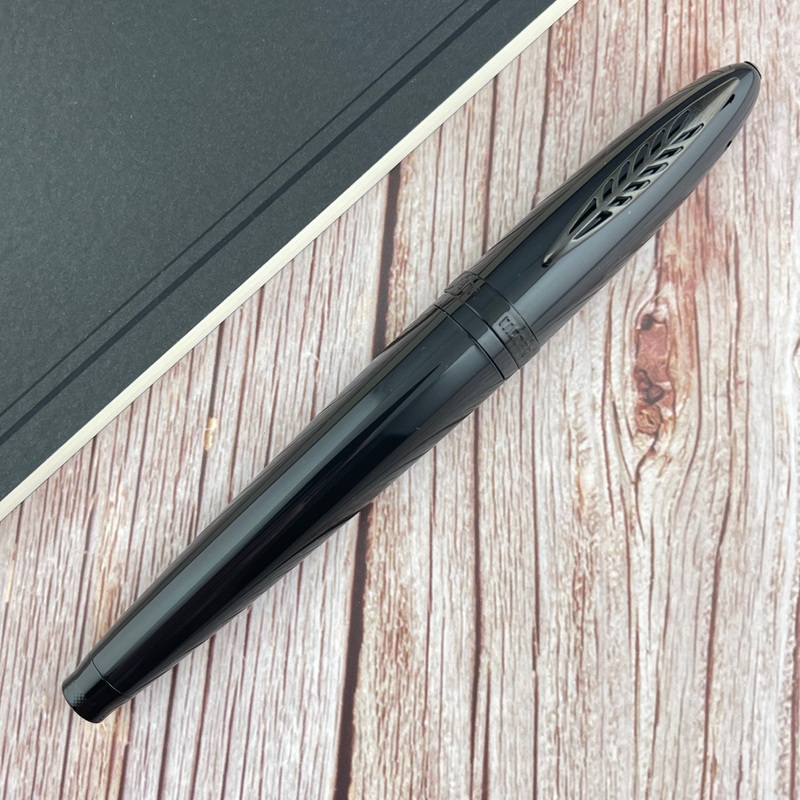 Pineider Modern Times Rollerball Pen – Black w/ Black