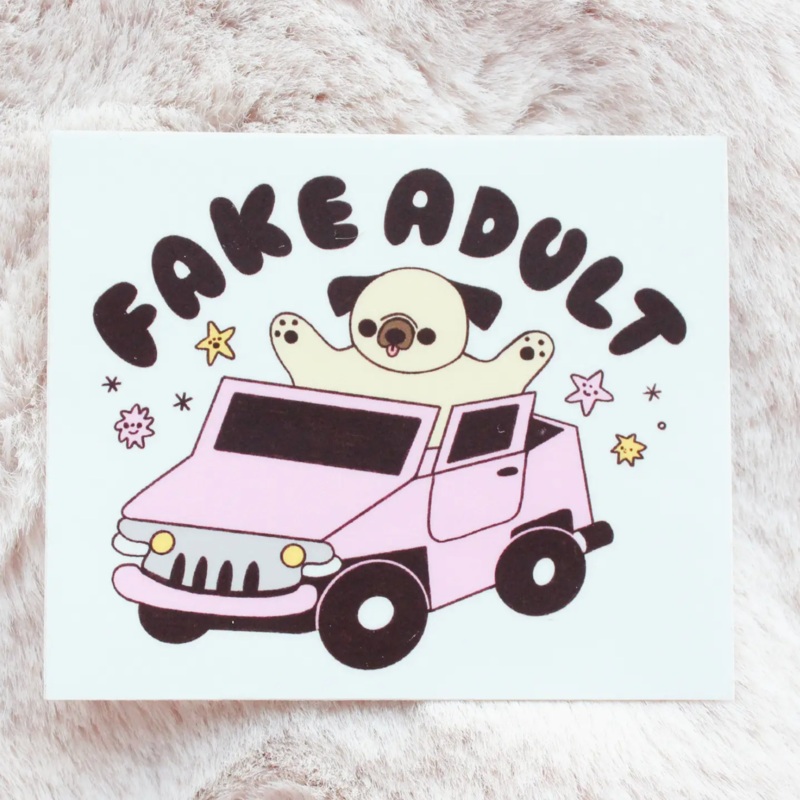 Tender Ghost Vinyl Sticker – Fake Adult
