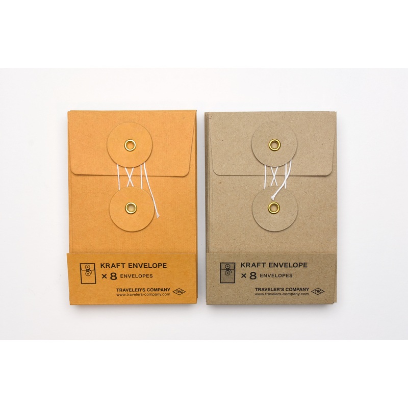 TRAVELER’s Company – Kraft Envelope Small – Set of 8 Orange