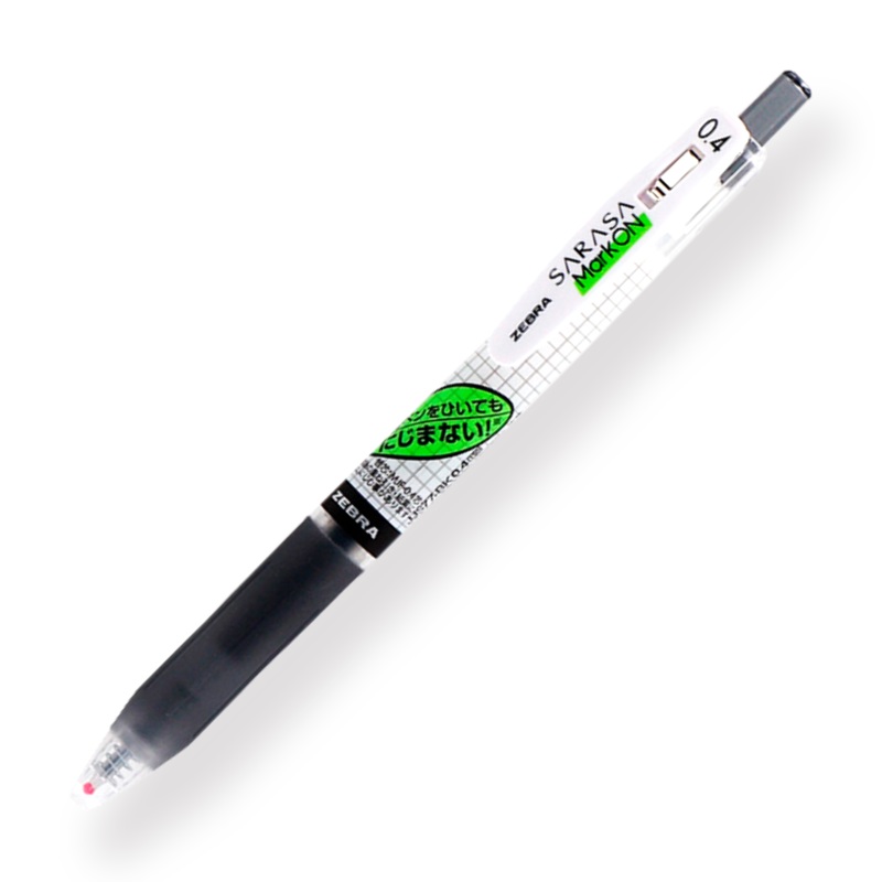 Zebra Sarasa Mark On Gel Pen – 0.4 mm – Black