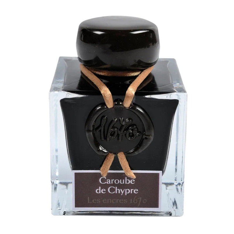 Jacques Herbin 1670 Prestige Shimmer Ink – Caroube de Chypre (Carob of Cyprus) 50ml