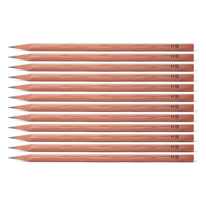 Kitaboshi Cedar Pencils, HB, Set of 12