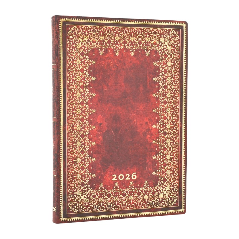 Paperblanks 2026 Diary – Foiled (Flexi) – Week-at-a-Time Midi – Horizontal Flexi Week-at-a-Time (125mm x 175mm)
