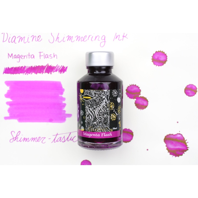 Diamine Shimmer Ink – Magenta Flash – 50mL