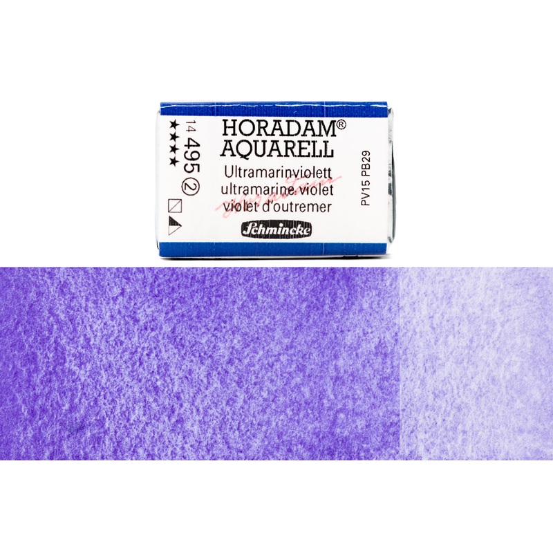 Horadam Watercolor Full Pan, #495 Ultramarine Violet