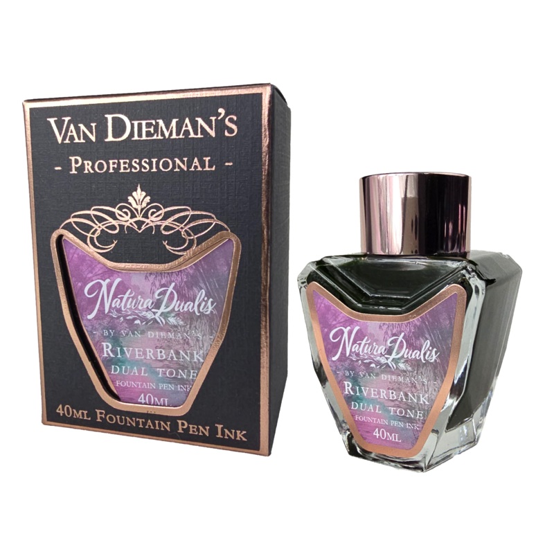 Van Dieman’s Professional – Natura Dualis Riverbank Dual Tone Fountain Pen Ink 40ml