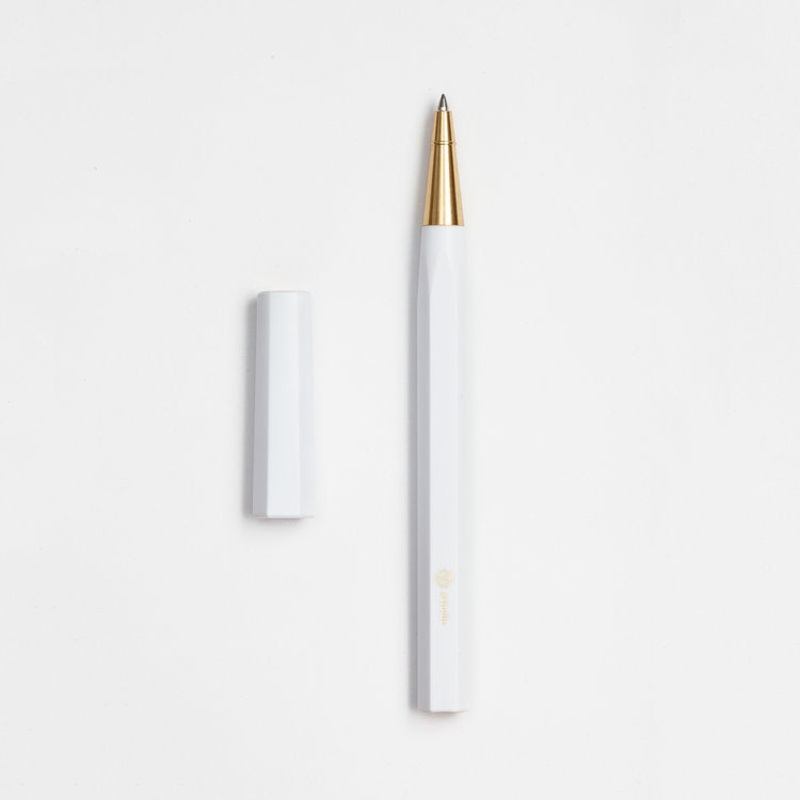 ystudio Resin Rollerball Pen – White