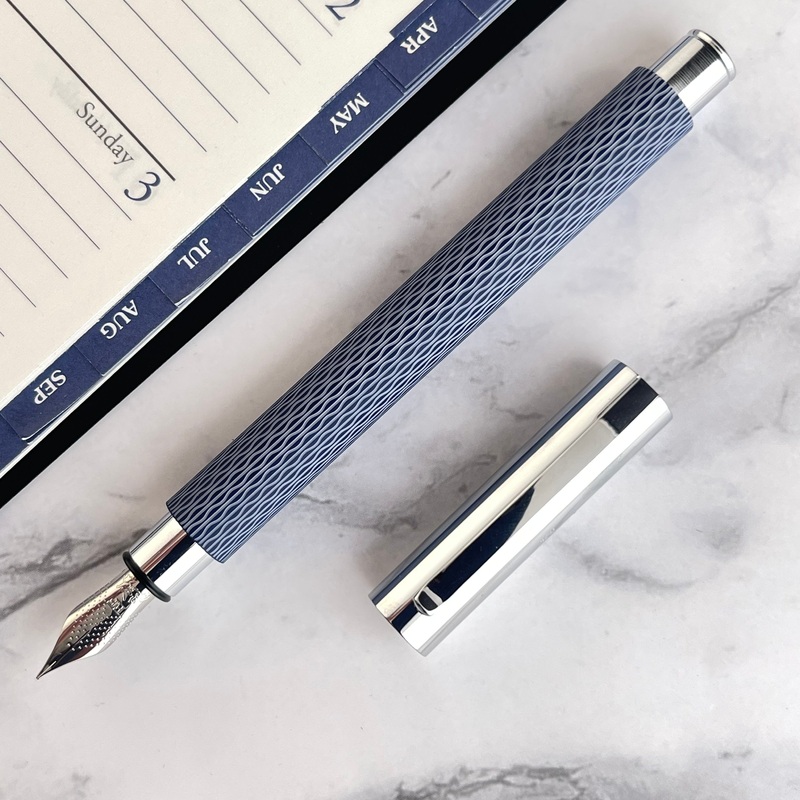 Faber-Castell Ambition Fountain Pen – OpArt Deep Water Extra Fine