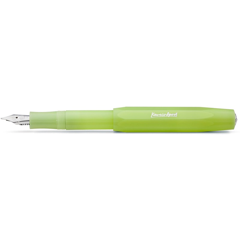 Kaweco Frosted Sport Fountain Pen, Lime – EF  (Extra Fine Nib)