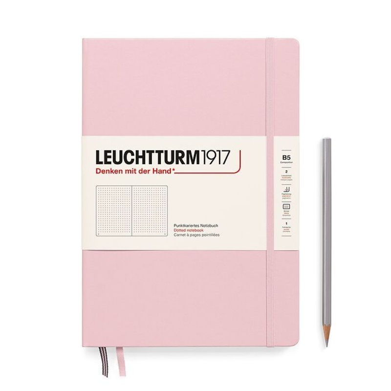 Leuchtturm1917 Hardcover Notebook B5 Dot Grid – Powder