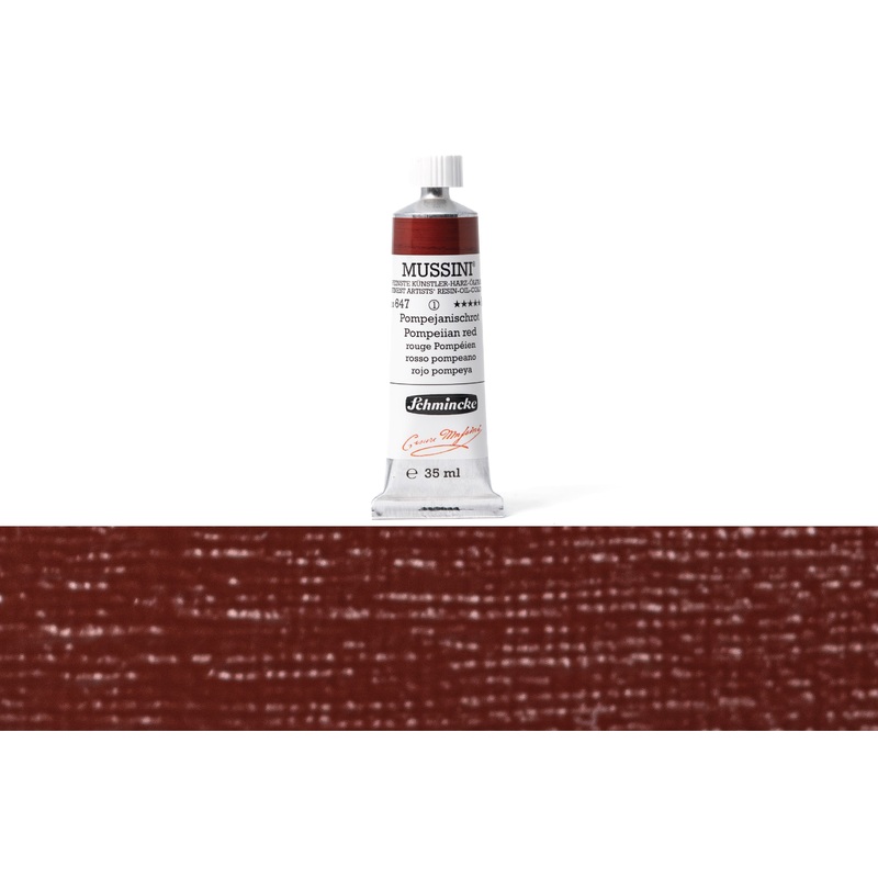 Mussini Oil Colors, 35 mL, #647 Pompeiian Red