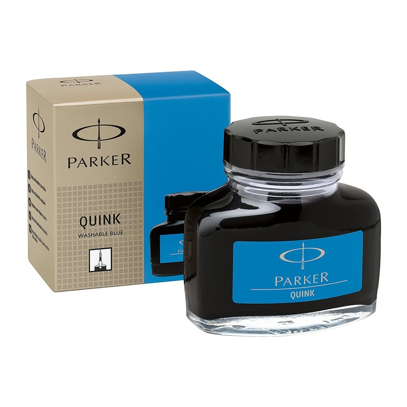 Parker Quink Bottled Ink in Washable Blue – 2oz