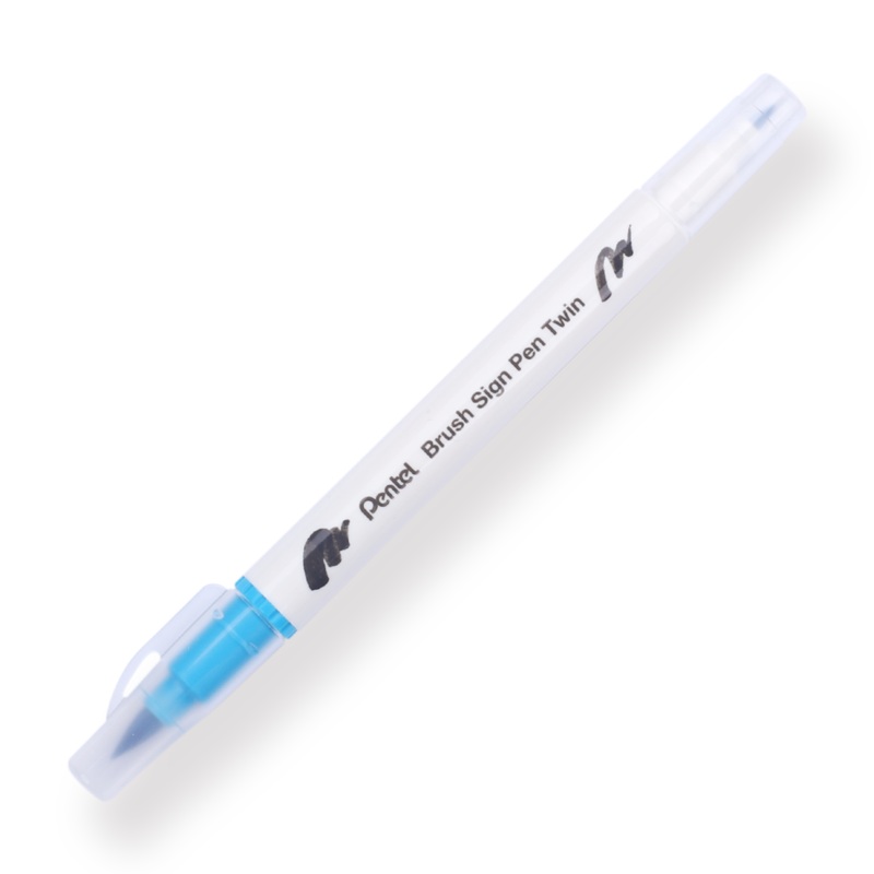 Pentel Brush Sign Pen Twin – Turquoise