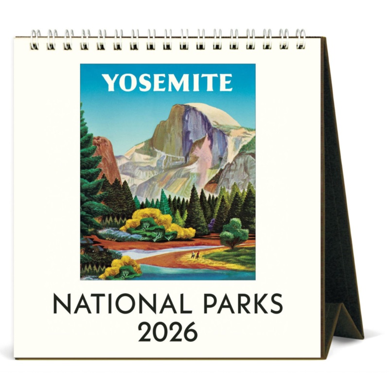 Cavallini 2026 Desktop Calendar – National Parks