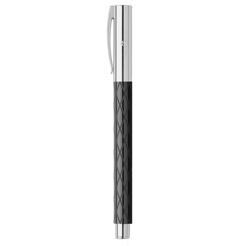 FABER CASTELL, Fountain Pen – AMBITION RHOMBUS BLACK. Fine