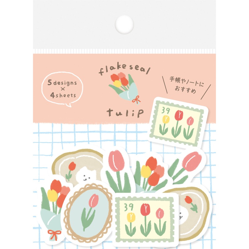 Furukawa Paper Flake Stickers – Fluffy Tulip