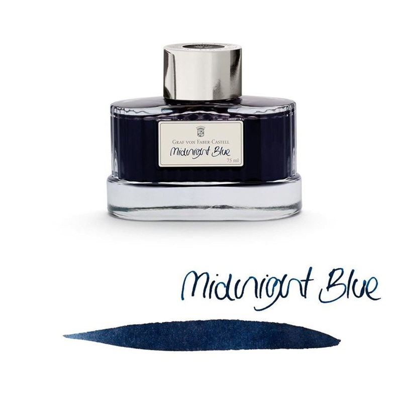 Graf von Faber-Castell Ink Bottle, 75ml – Midnight Blue