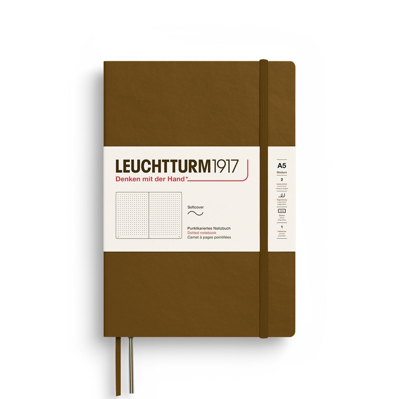 Leuchtturm1917 Notebook Softcover Medium (A5) – Spice Brown Dotted
