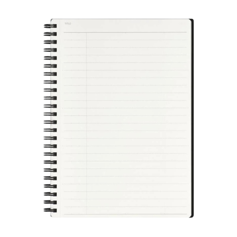 Maruman Mnemosyne A5 Notebook – Ruled (Black)