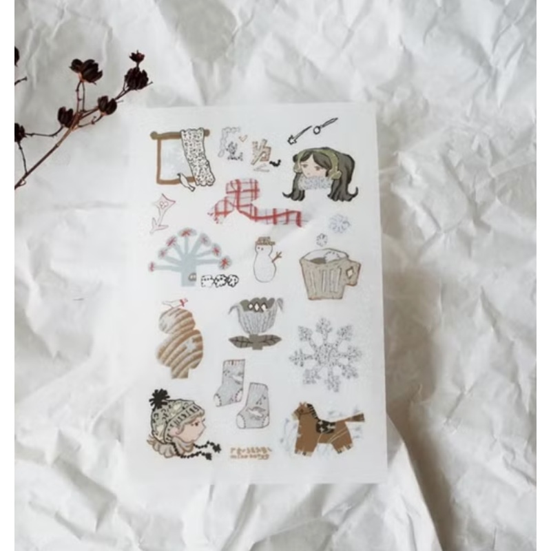 Misshoegg Print-On Sticker – Light Blue Days