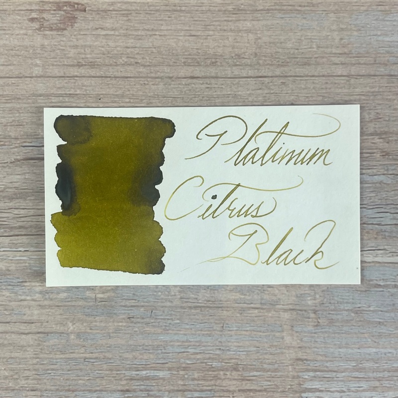 Platinum Citrus Black – 60ml Bottled Ink