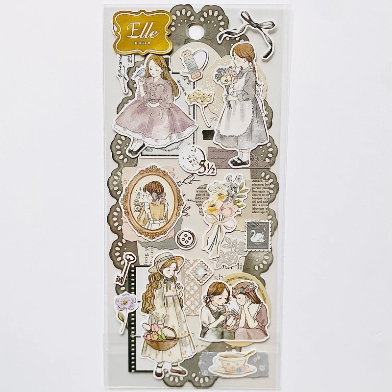 Q-Lia Elle Noire Sticker Sheet – Pastel