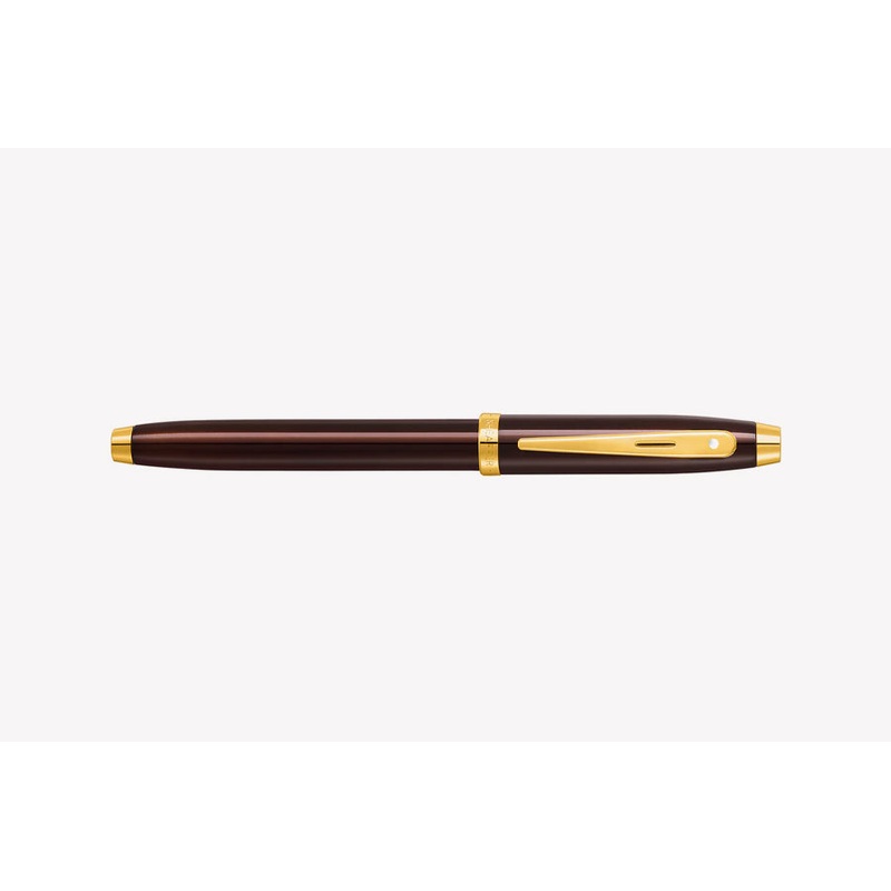 SHEAFFER 100 Fountain Pen – Glossy Coffee Brown F