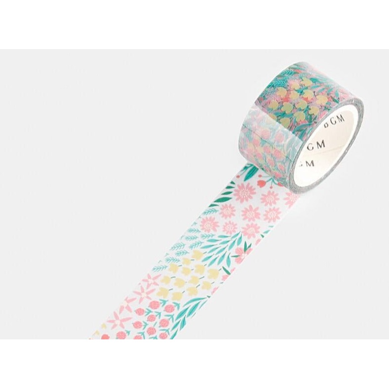 BGM Clear Tape – Flower Colorful