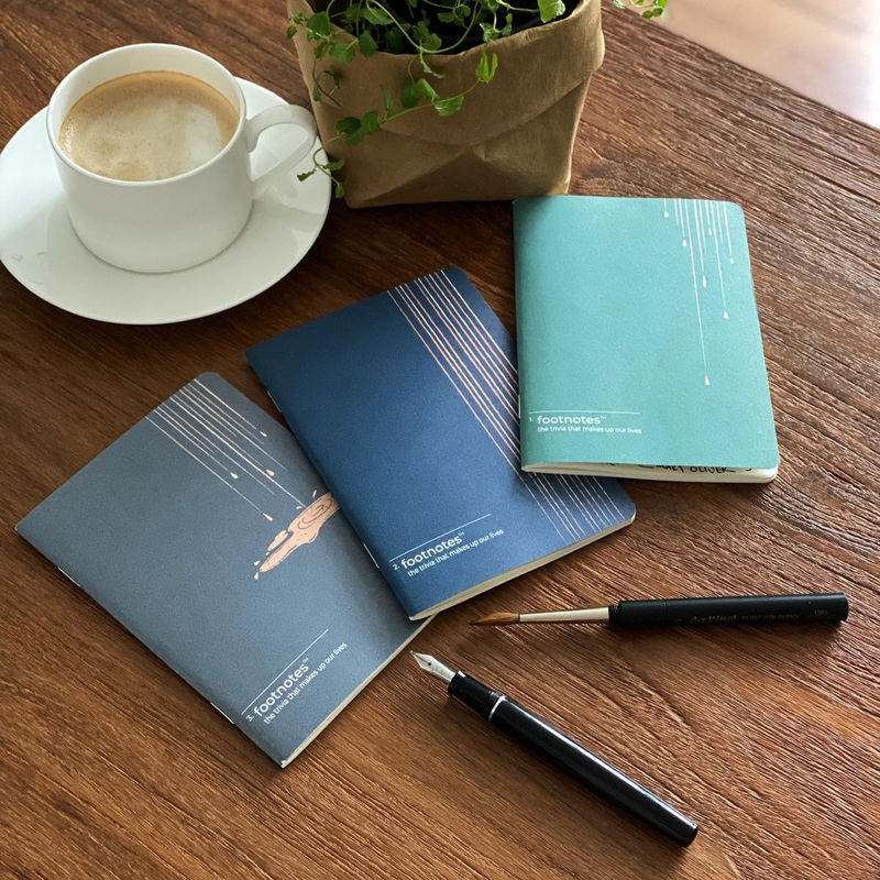 footnotes Notebook Set of 3 What’s A Little Rain