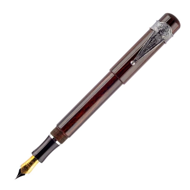 Laban Ebonite Fountain Pen – Burgundy CT Medium