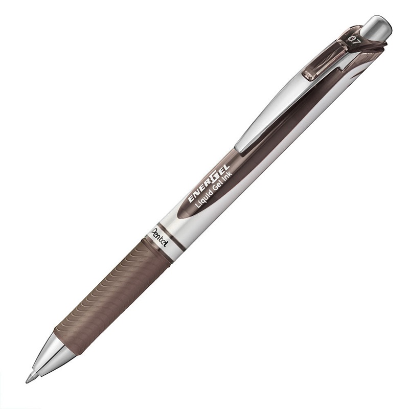 Pentel EnerGel Gel Roller, Sepia – 0.7 mm