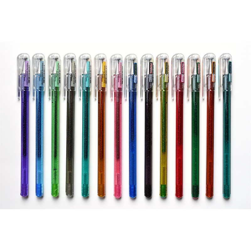 Pentel Hybrid Dual Metallic Gel Pen – 1.0mm Light Violet + Metallic Red & Blue